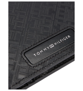 Tommy Hilfiger Carteira de couro Corp preto