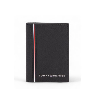 Tommy Hilfiger Leder Brieftasche Corp Bifold schwarz