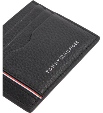 Tommy Hilfiger Porta-cartes em pele Corp preto