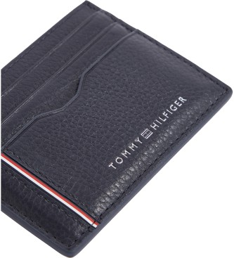 Tommy Hilfiger Corp navy Leder Kartenhalter