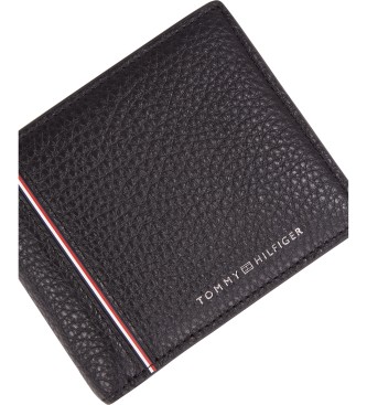 Tommy Hilfiger Usnjena denarnica Corp Extra black