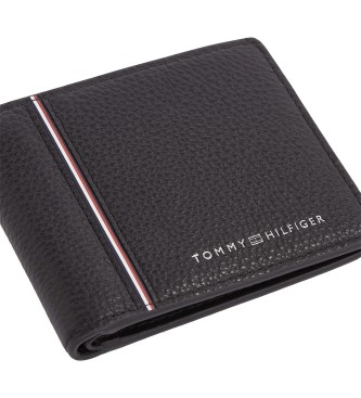 Tommy Hilfiger Portefeuille en cuir Corp noir