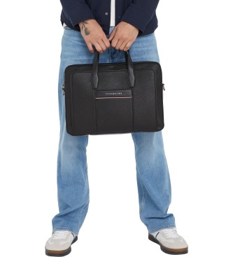 Tommy Hilfiger Corp Slim Briefcase czarny