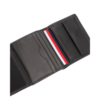 Tommy Hilfiger Skórzany portfel Corp Trifold czarny