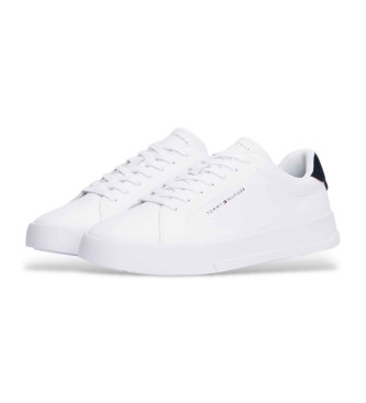 Tommy Hilfiger Skórzane tenisówki z białym logo