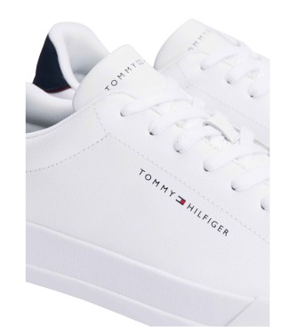 Tommy Hilfiger Skórzane tenisówki z białym logo