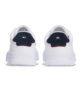 Tommy Hilfiger Skórzane tenisówki z białym logo
