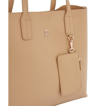 Tommy Hilfiger Ausgefallene braune Satchel-Tasche