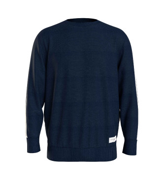Tommy Hilfiger Sudadera Stripe Logo azul marino  