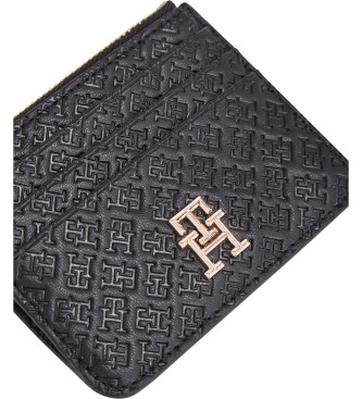 Tommy Hilfiger Tarjetero en bajo relieve   negro