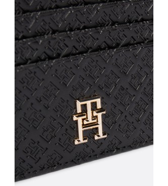 Tommy Hilfiger Tarjetero en bajo relieve   negro