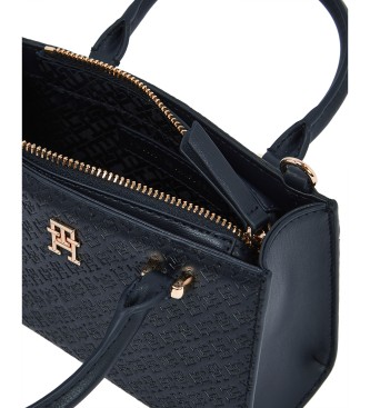 Tommy Hilfiger Tote bag med TH-monogram i marinbl lg relief