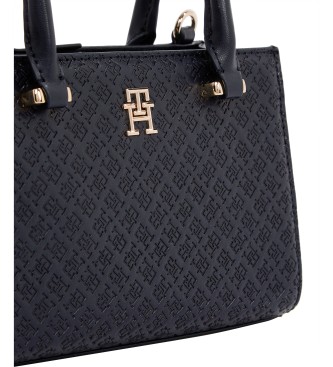 Tommy Hilfiger Tote bag with TH monograms in navy low relief