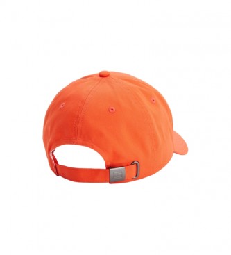 Tommy Hilfiger Cappellino con logo ricamato arancione