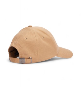 Tommy Hilfiger Czapka Flag Cotton 6 Panel beżowa