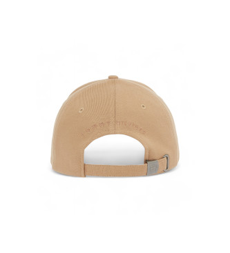 Tommy Hilfiger Czapka Flag Cotton 6 Panel beżowa