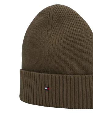 Tommy Hilfiger Bonnet vert Pima avec drapeau