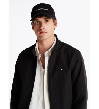 Tommy Hilfiger Bon de basebol com logtipo bordado preto  