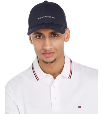 Tommy Hilfiger Bon de basebol com logtipo bordado em azul-marinho