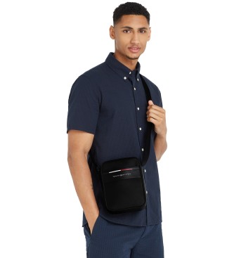 Tommy Hilfiger Mini borsa a tracolla nera Foundation