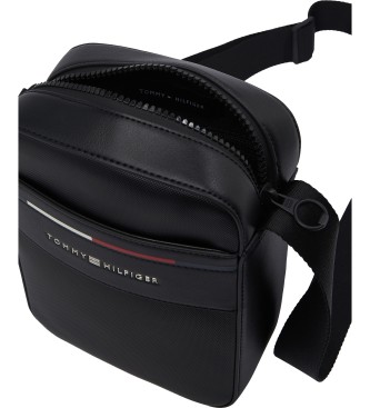 Tommy Hilfiger Mini borsa a tracolla nera Foundation