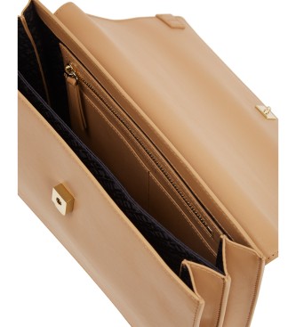 Tommy Hilfiger Beige skuldertaske med klap