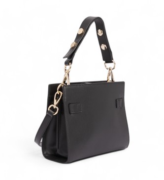 Tommy Hilfiger Bolso satchel Heritage con tachuelas negro