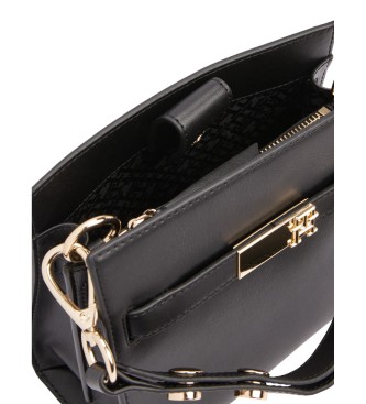 Tommy Hilfiger Bolso satchel Heritage con tachuelas negro