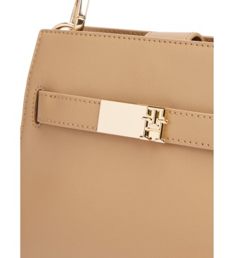 Tommy Hilfiger Heritage axelremsvska med beige nitar