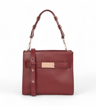 Tommy Hilfiger Bolsa Heritage com tachas castanhas 