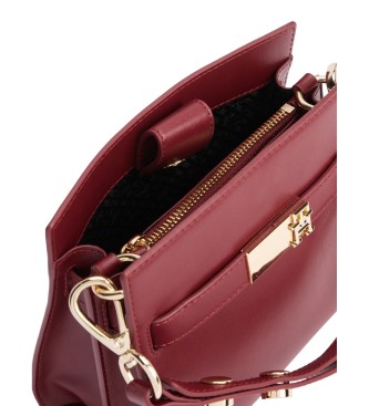 Tommy Hilfiger Borsa a cartella Heritage con borchie bordeaux 