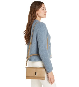 Tommy Hilfiger Heritage axelremsvska med beige nitar