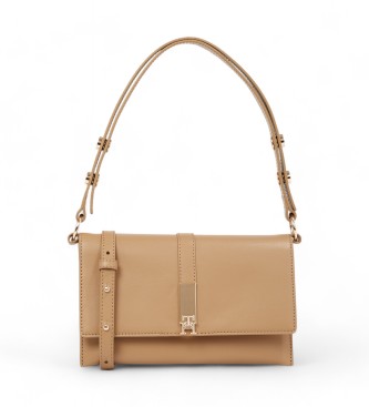 Tommy Hilfiger Heritage axelremsvska med beige nitar