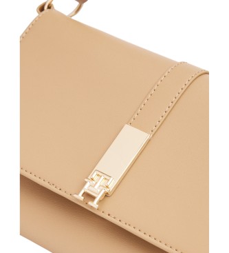 Tommy Hilfiger Bolso de hombro Heritage con tachuelas beige