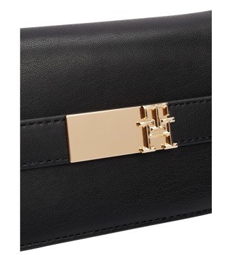 Tommy Hilfiger Heritage-Geldbrse mit faltbarem Design und schlankem schwarzen Design