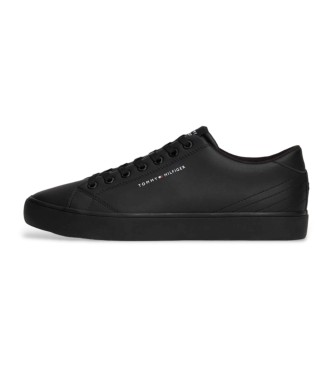 Tommy Hilfiger Sneakers essenziali con logo e cuciture nere