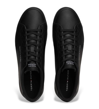 Tommy Hilfiger Sneakers essenziali con logo e cuciture nere