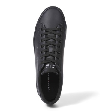 Tommy Hilfiger Sneakers essenziali con logo e cuciture nere