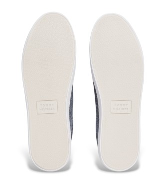 Tommy Hilfiger Grey chambray linen slippers