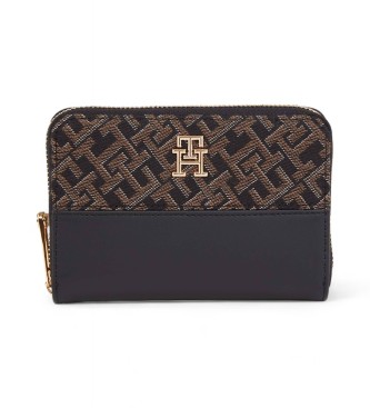 Tommy Hilfiger Denarnica Jacquard Med Za black