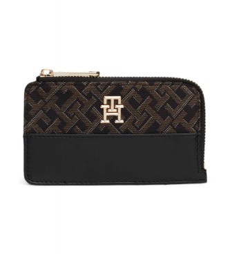 Tommy Hilfiger Brieftasche Jacquard Slim Wallet schwarz