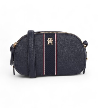 Tommy Hilfiger Texturerad axelremsvska i marinbl frg