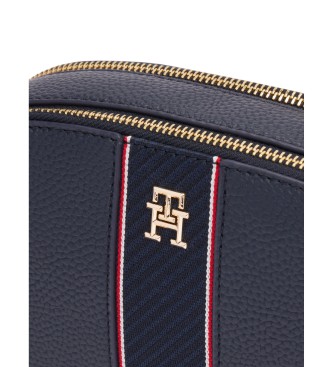 Tommy Hilfiger Texturerad axelremsvska i marinbl frg