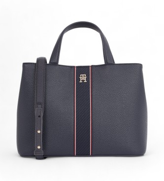 Tommy Hilfiger Navy monogrammed satchel bag