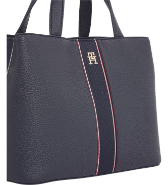 Tommy Hilfiger Borsa a tracolla con monogramma blu scuro