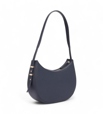 Tommy Hilfiger Hobo-taske med navyfarvet kornfinish