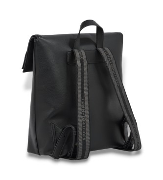 Tommy Hilfiger Sac  dos avec rabat et logo mtallique noir