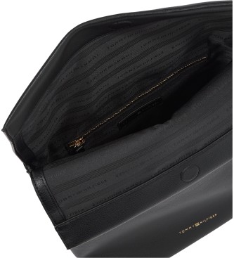 Tommy Hilfiger Sac  dos avec rabat et logo mtallique noir