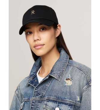 Tommy Hilfiger Kasket med sort monogram-badge