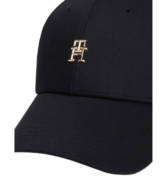 Tommy Hilfiger Kasket med sort monogram-badge